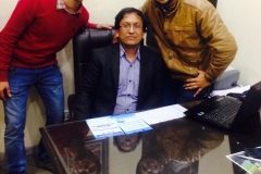 Chirag Dhiman and Gourav Gaba with CA Jatin Bansal Sir
